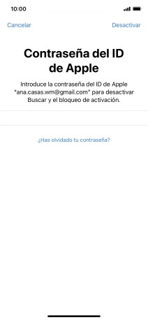 Pulsa Desactivar.