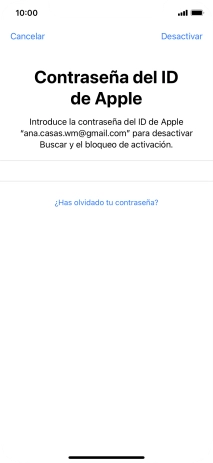 Pulsa Desactivar. Pulsa Desactivar.