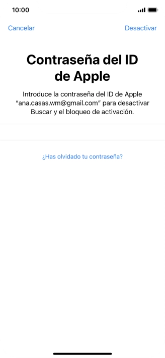 Pulsa Desactivar. Pulsa Desactivar.