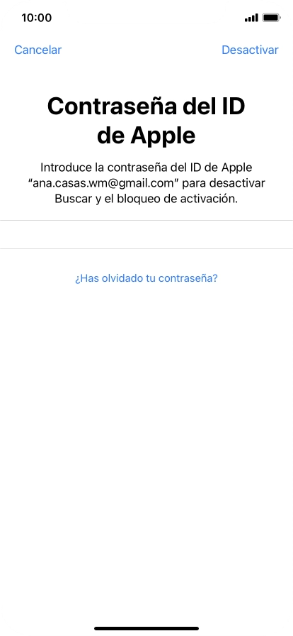 Pulsa Desactivar. Pulsa Desactivar.