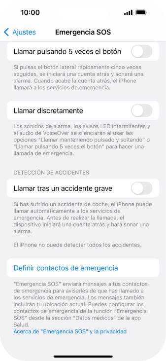 Pulsa el indicador junto a Pulsa el indicador junto a