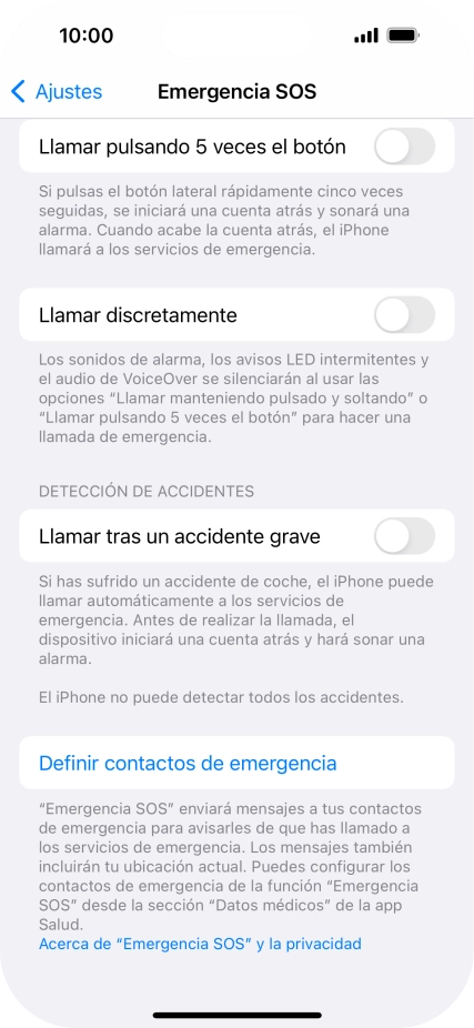Pulsa el indicador junto a Pulsa el indicador junto a