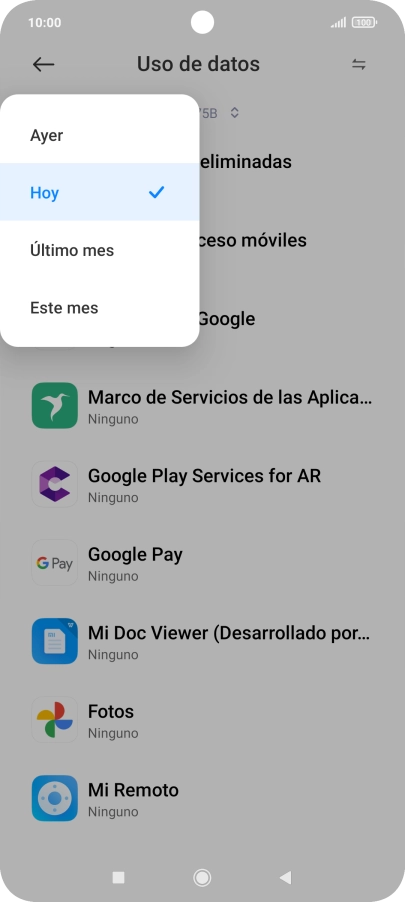 Pulsa el ajuste deseado. Pulsa el ajuste deseado.
