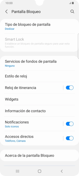 Pulsa Tipo de bloqueo de pantalla. Pulsa Tipo de bloqueo de pantalla.