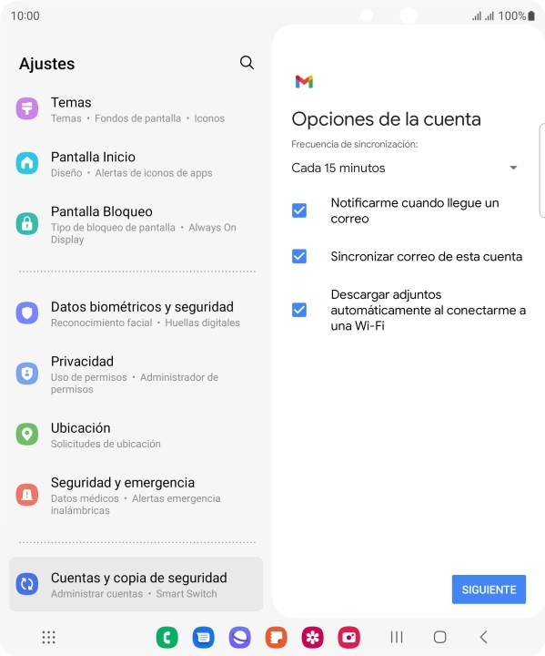 Si aparece en la pantalla esta imagen, tu cuenta de correo electrónico ha sido reconocida y configurada automáticamente. Sigue las indicaciones de la pantalla para introducir más información y terminar la configuración. Si aparece en la pantalla esta imagen, tu cuenta de correo electrónico ha sido reconocida y configurada automáticamente. Sigue las indicaciones de la pantalla para introducir más información y terminar la configuración.