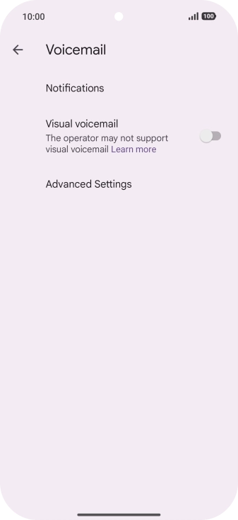 Press Advanced Settings. Press Advanced Settings.