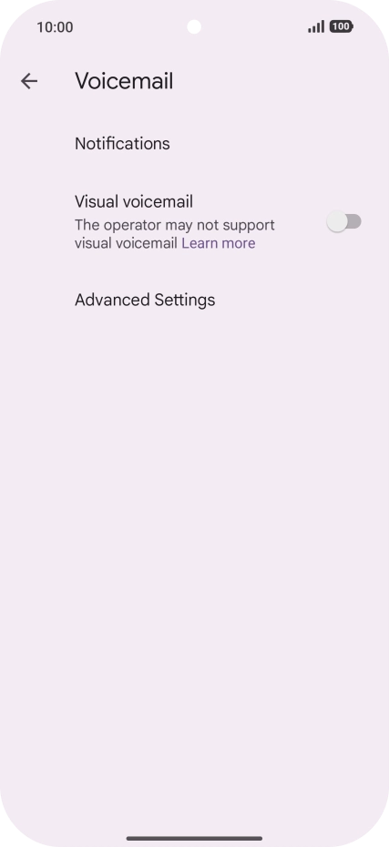 Press Advanced Settings. Press Advanced Settings.