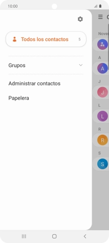 Pulsa Administrar contactos. Pulsa Administrar contactos.