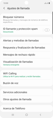 Pulsa Servicios adicionales. Pulsa Servicios adicionales.