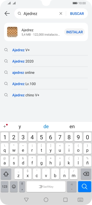 Introduce el nombre del tema o de la app y pulsa el icono de búsqueda. Introduce el nombre del tema o de la app y pulsa el icono de búsqueda.