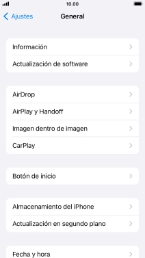 Pulsa Actualización en segundo plano. Pulsa Actualización en segundo plano.