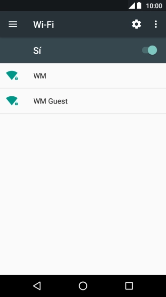 Pulsa la red wifi deseada.
