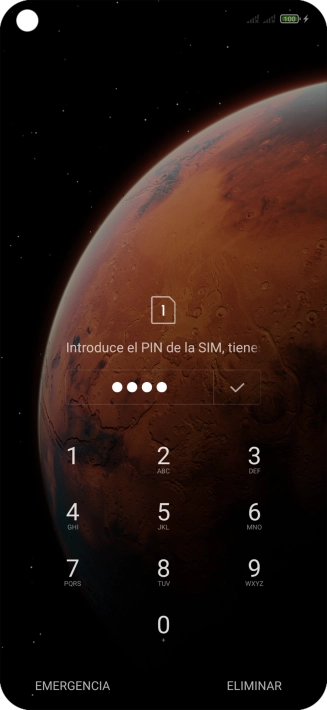 Si lo solicita el teléfono, introduce el código PIN y pulsa el icono de aceptar. Si lo solicita el teléfono, introduce el código PIN y pulsa el icono de aceptar.