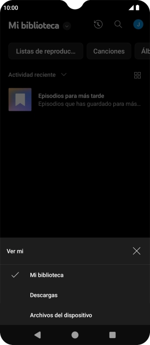 Pulsa una categoría y desplázate al archivo de música deseado. Pulsa una categoría y desplázate al archivo de música deseado.