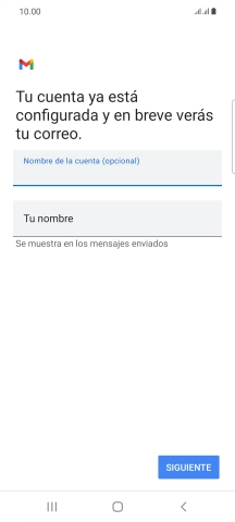 Pulsa Tu nombre e introduce el nombre del remitente. Pulsa Tu nombre e introduce el nombre del remitente.