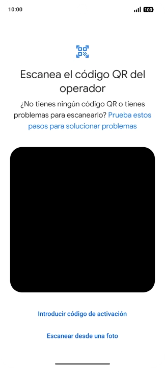 Coloca el código QR dentro del marco de la cámara del teléfono para escanearlo. Coloca el código QR dentro del marco de la cámara del teléfono para escanearlo.