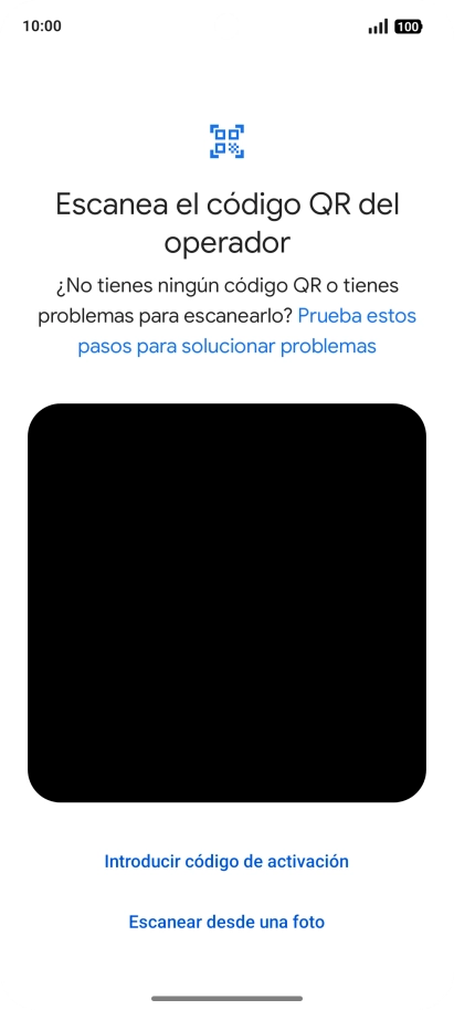 Coloca el código QR dentro del marco de la cámara del teléfono para escanearlo. Coloca el código QR dentro del marco de la cámara del teléfono para escanearlo.