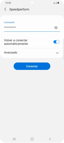 Introduce la contraseña de la red wifi y pulsa Conectar.