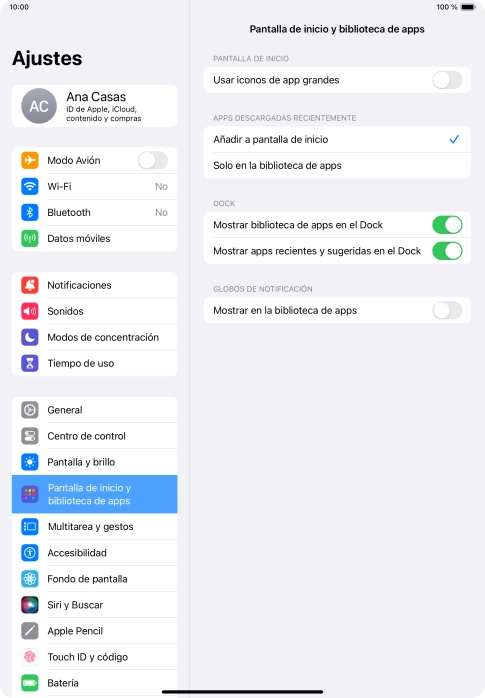 Para añadir nuevas apps descargadas a la pantalla de inicio y a la biblioteca de apps, pulsa Añadir a pantalla de inicio. Para añadir nuevas apps descargadas a la pantalla de inicio y a la biblioteca de apps, pulsa Añadir a pantalla de inicio.