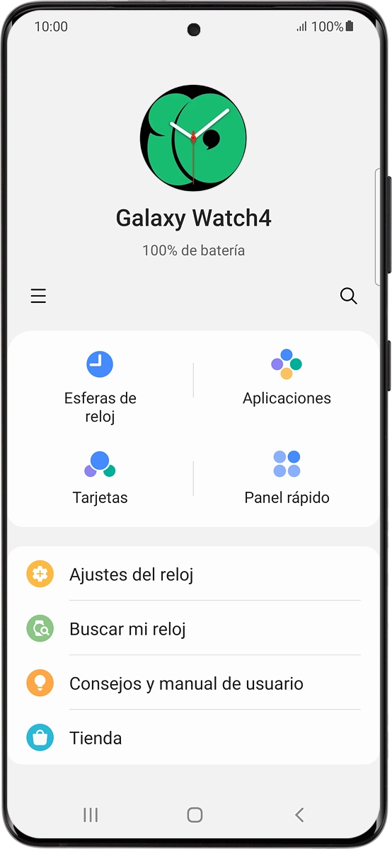En el teléfono: Pulsa Tienda.
