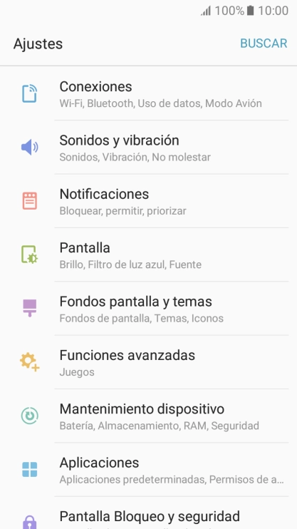 Pulsa Aplicaciones.