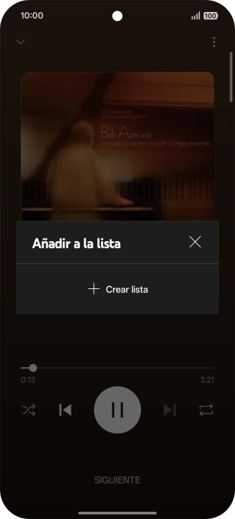 Pulsa Crear lista.