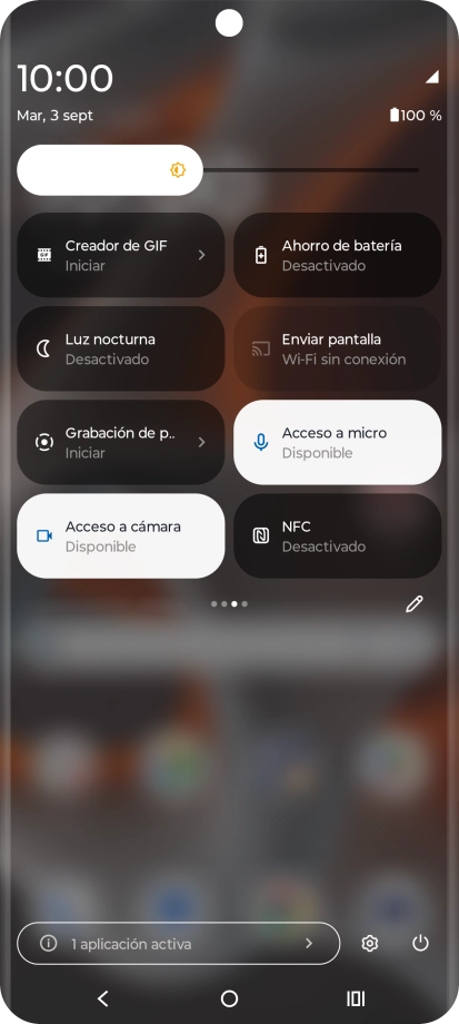Pulsa el icono de ahorro de batería para activar o desactivar la función. Pulsa el icono de ahorro de batería para activar o desactivar la función.