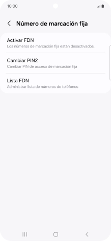 Pulsa Activar FDN. Pulsa Activar FDN.