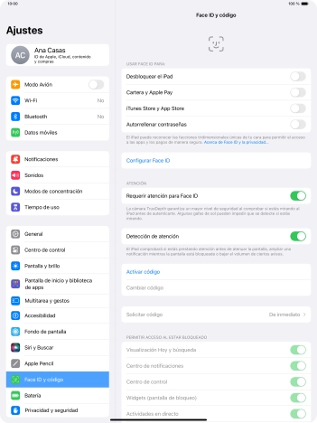 Pulsa Configurar Face ID. Pulsa Configurar Face ID.