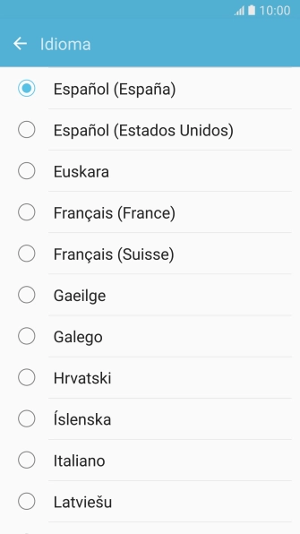 Pulsa el idioma deseado. Pulsa el idioma deseado.