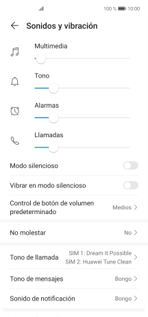 Pulsa Tono de llamada.