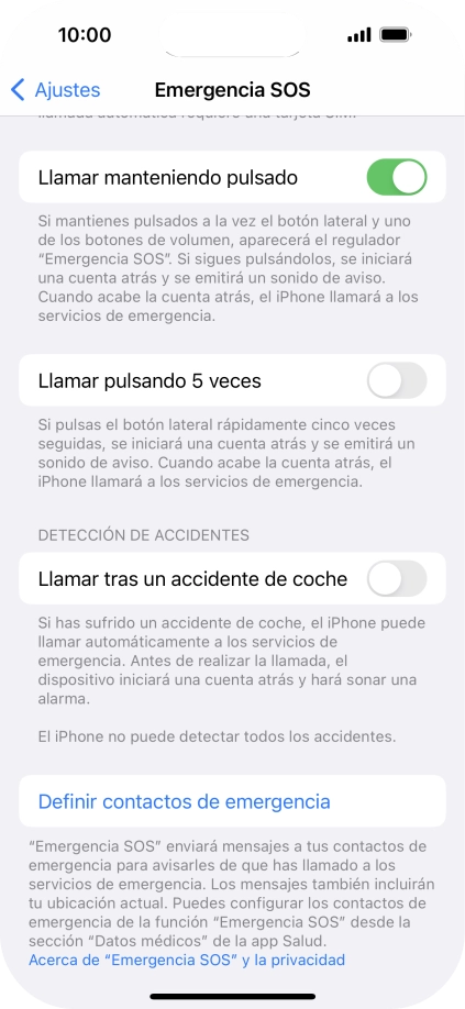 Pulsa el indicador junto a Pulsa el indicador junto a