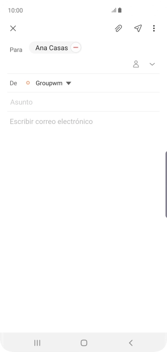Pulsa Asunto e introduce el asunto deseado.