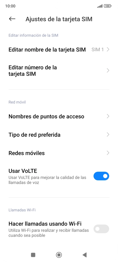 Pulsa Tipo de red preferida. Pulsa Tipo de red preferida.