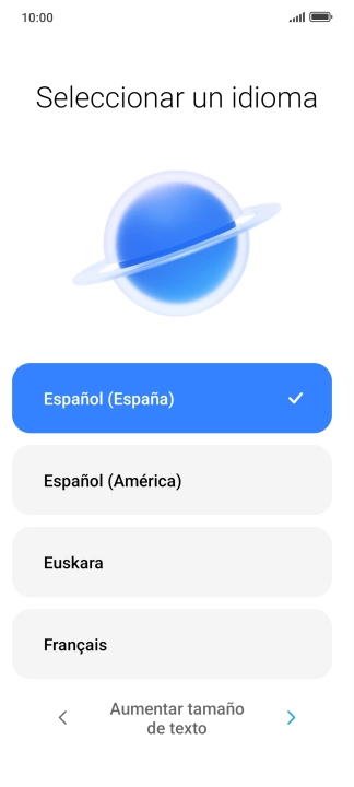 Pulsa el idioma deseado. Pulsa el idioma deseado.