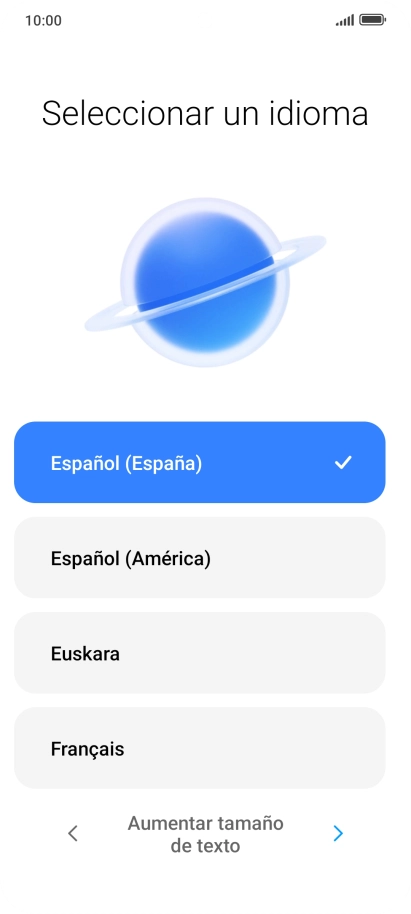 Pulsa el idioma deseado. Pulsa el idioma deseado.