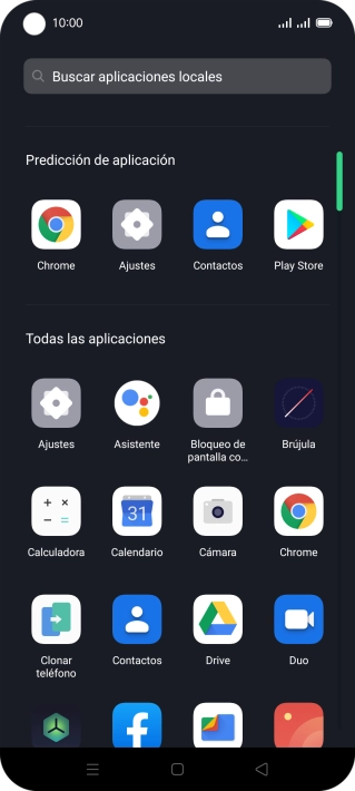 Pulsa Contactos.