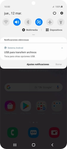 Pulsa Toca para otras opciones USB.. Pulsa Toca para otras opciones USB..