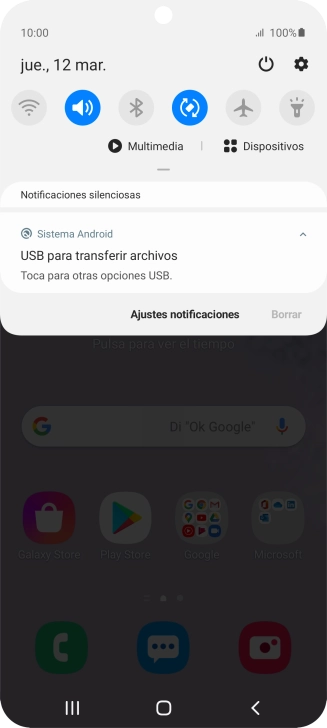 Pulsa Toca para otras opciones USB.. Pulsa Toca para otras opciones USB..