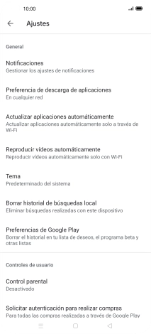Pulsa Actualizar aplicaciones automáticamente. Pulsa Actualizar aplicaciones automáticamente.
