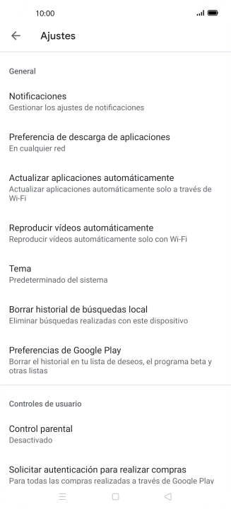 Pulsa Actualizar aplicaciones automáticamente. Pulsa Actualizar aplicaciones automáticamente.