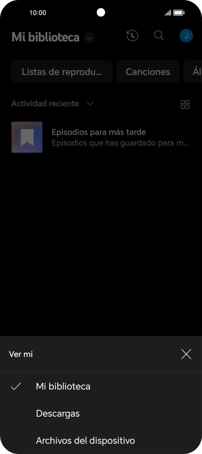 Pulsa una categoría y desplázate al archivo de música deseado. Pulsa una categoría y desplázate al archivo de música deseado.