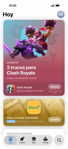 Pulsa el icono de búsqueda. Pulsa el icono de búsqueda.