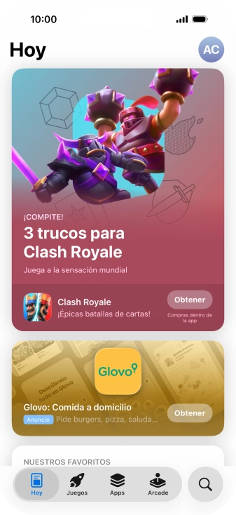 Pulsa el icono de búsqueda. Pulsa el icono de búsqueda.