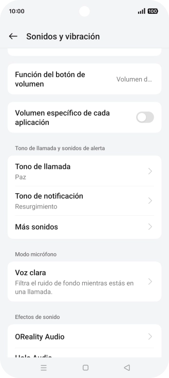 Pulsa Tono de llamada. Pulsa Tono de llamada.