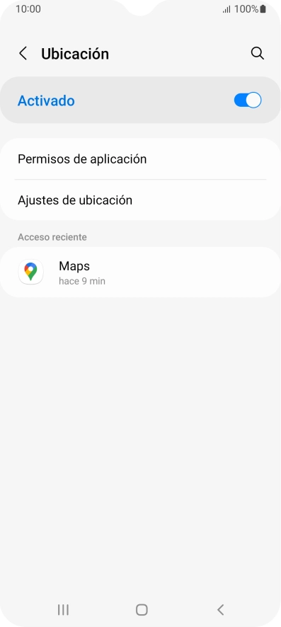 Pulsa Permisos de aplicación. Pulsa Permisos de aplicación.