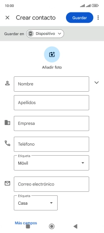 Pulsa Nombre e introduce el nombre deseado. Pulsa Nombre e introduce el nombre deseado.