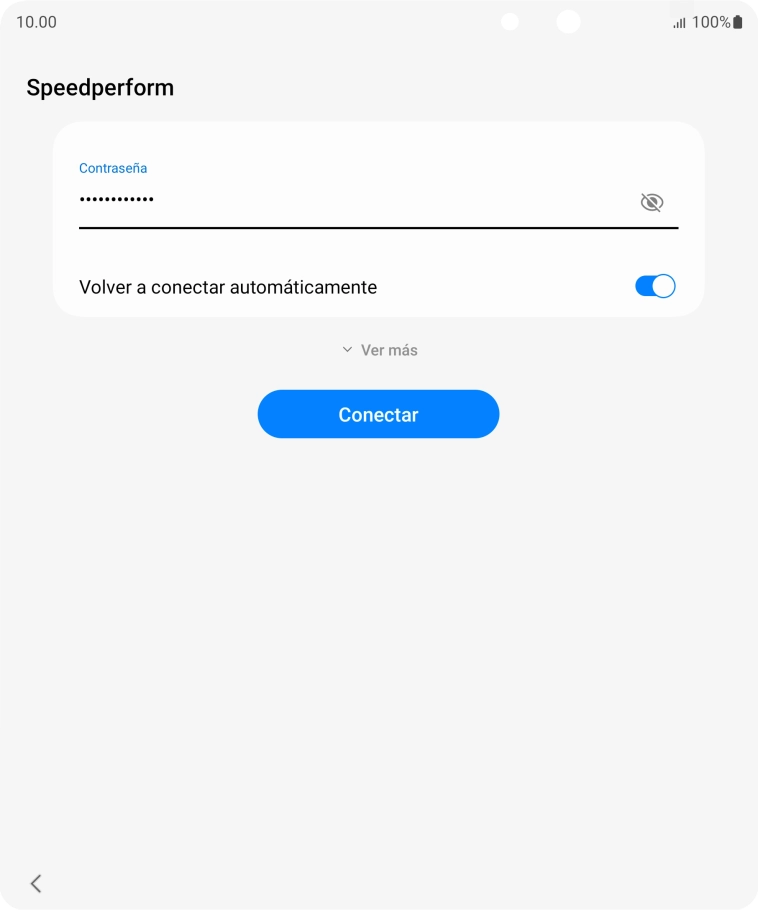 Introduce la contraseña de la red wifi y pulsa Conectar. Introduce la contraseña de la red wifi y pulsa Conectar.