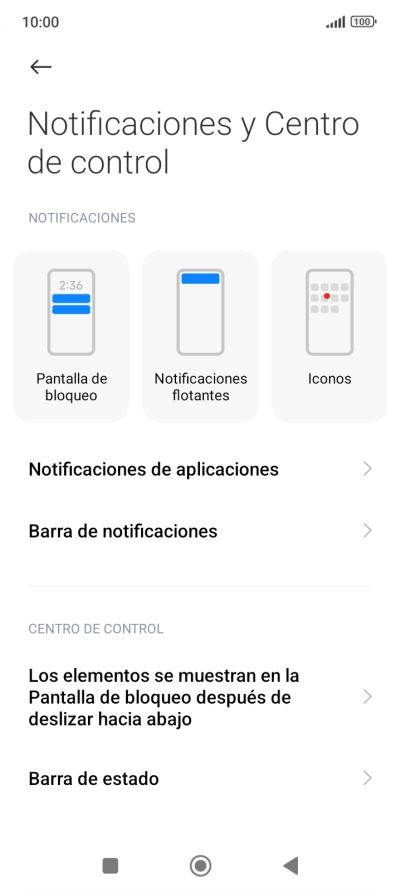 Pulsa Notificaciones de aplicaciones. Pulsa Notificaciones de aplicaciones.