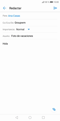 Pulsa el icono de anexos. Pulsa el icono de anexos.